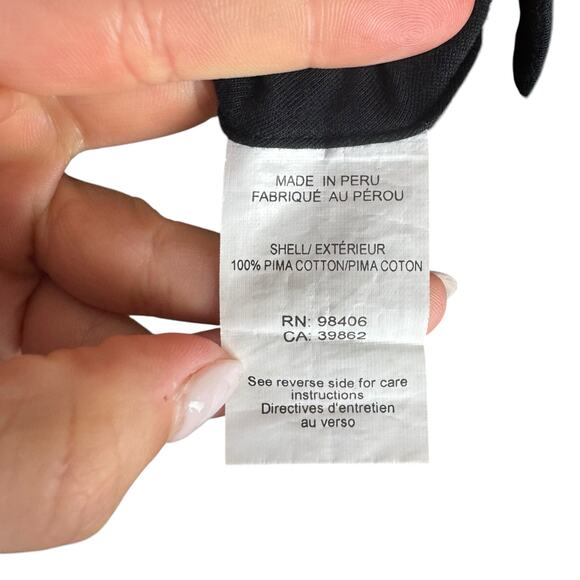 Theory Sunly Black Short Sleeve Shirred Gathered Mini T-shirt Slim Fit Dress - Picture 13 of 14